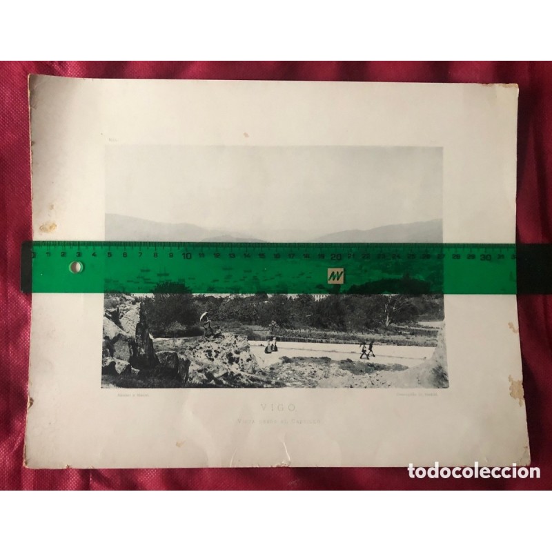 FOTOTIPIA HAUSER Y MENET-VIGO VISTA DESDE EL CASTILLO-ORIGINAL.