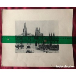 FOTOTIPIA HAUSER Y MENET-BURGOS PUERTA DE SANTA MARIA-ORIGINAL.