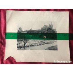 FOTOTIPIA HAUSER Y MENET-SEGOVIA EL ALCAZAR-ORIGINAL.