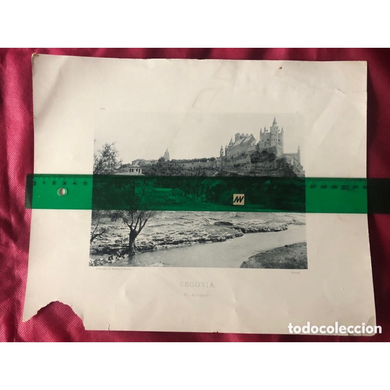 FOTOTIPIA HAUSER Y MENET-SEGOVIA EL ALCAZAR-ORIGINAL.