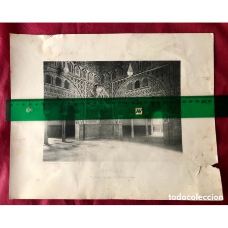 FOTOTIPIA HAUSER Y MENET-SEVILLA ALCAZAR SALON DE EMBAJADORES.