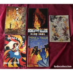 FALLAS VALENCIA-FALLAS DENIA-FALLES DENIA-LIBROS DE FALLAS-LLIBRETS FALLES 1979 1981 1985 1987 2000