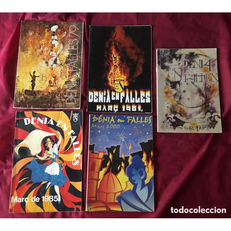 FALLAS VALENCIA-FALLAS DENIA-FALLES DENIA-LIBROS DE FALLAS-LLIBRETS FALLES 1979 1981 1985 1987 2000