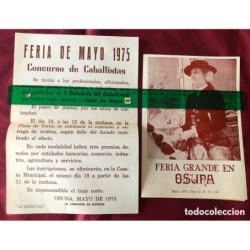 OSUNA-LIBROS DE FIESTAS-FERIA GRANDE DE OSUNA 1973 1974-1975.