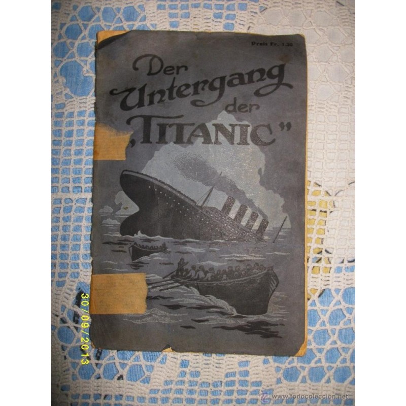 DER URTENGANG DER TITANÍC -ALEMAN-1927.