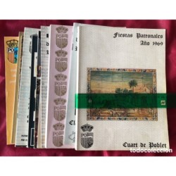 QUART DE POBLET-VALENCIA-8 PROGRAMAS DE FIESTAS-LIBROS DE FIESTAS-DESDE EL AÑO 1969