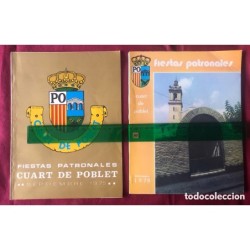 QUART DE POBLET-VALENCIA-8 PROGRAMAS DE FIESTAS-LIBROS DE FIESTAS-DESDE EL AÑO 1969
