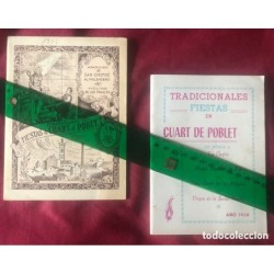 QUART DE POBLET-VALENCIA-10 PROGRAMAS DE FIESTAS-DESDE EL AÑO 1949.