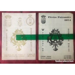 QUART DE POBLET-VALENCIA-FESTIVAL DE BANDAS DE MUSICA-AÑOS 1969 1970 1972 1974.