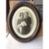FOTOGRAFIA ANTIGUA ENMARCADA EN MADERA NOBLE AÑO 1942.