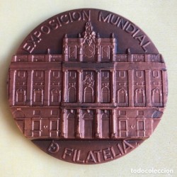 MEDALLA EXPOSICION MUNDIAL DE FILATELIA-ESPAÑA-AÑO 1984