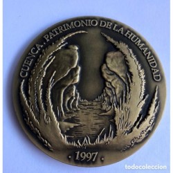 MEDALLA CUENCA PATRIMONIO DE LA HUMANIDAD-AÑO 1997.