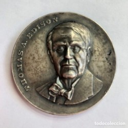 MEDALLA THOMAS A. EDISON-NAVIDADES CORONA-AÑO 1971.