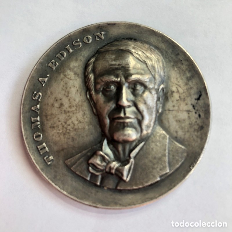 MEDALLA THOMAS A. EDISON-NAVIDADES CORONA-AÑO 1971.