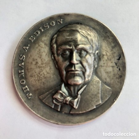 MEDALLA THOMAS A. EDISON-NAVIDADES CORONA-AÑO 1971.