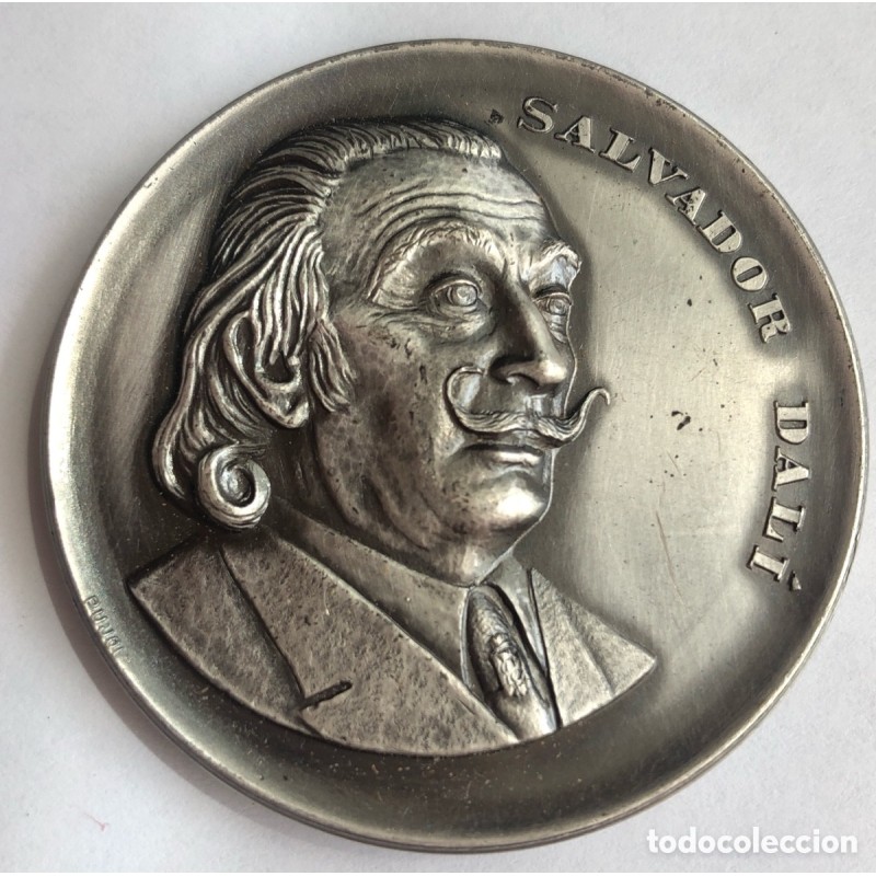 MEDALLA SALVADOR DALI-TEATRO MUSEO FIGUERAS-AÑO 1974.