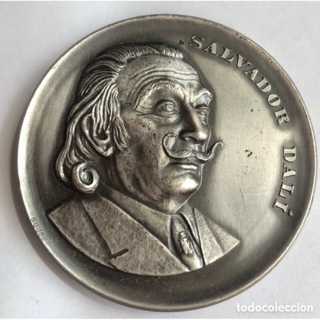 MEDALLA SALVADOR DALI-TEATRO MUSEO FIGUERAS-AÑO 1974.