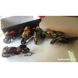 6 MOTOS ANTIGUAS DE COLECCIÓN A ESCALA-MUY RARAS.