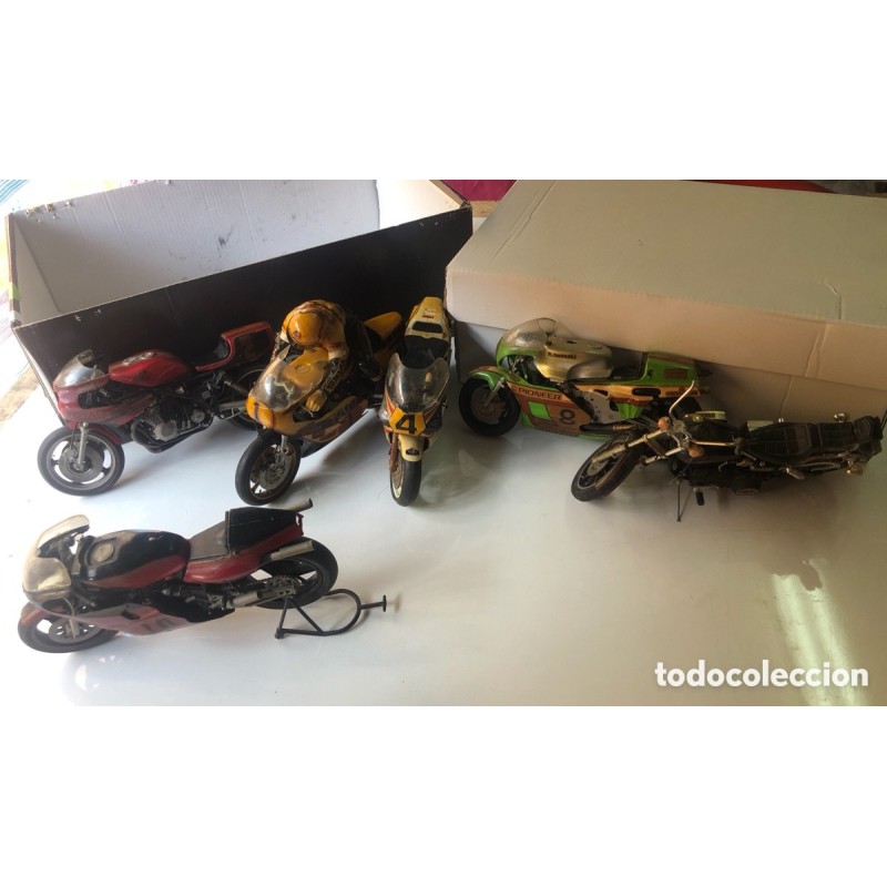 6 MOTOS ANTIGUAS DE COLECCIÓN A ESCALA-MUY RARAS.
