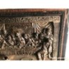 CUADRO SANTA CENA PLATEADO CINCELADO A MANO-MUY RARO.