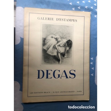 DEGAS- GALERIE DESTAMPES-LITOGRAFIAS ORIGINALES. LES EDITIONS BRAUN-PARIS
