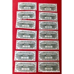 ALCOY-ONTENIENTE-BILLETES DE CREDITO NEGOCIOS LOCALES-MUY RAROS-AÑOS 50 60.