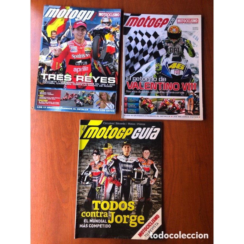 MOTO GP MOTOCICLISMO AÑO 2006 2008-MOTO GP GUIA 2011 Y 2 REVISTAS MOTOCICLISMO.