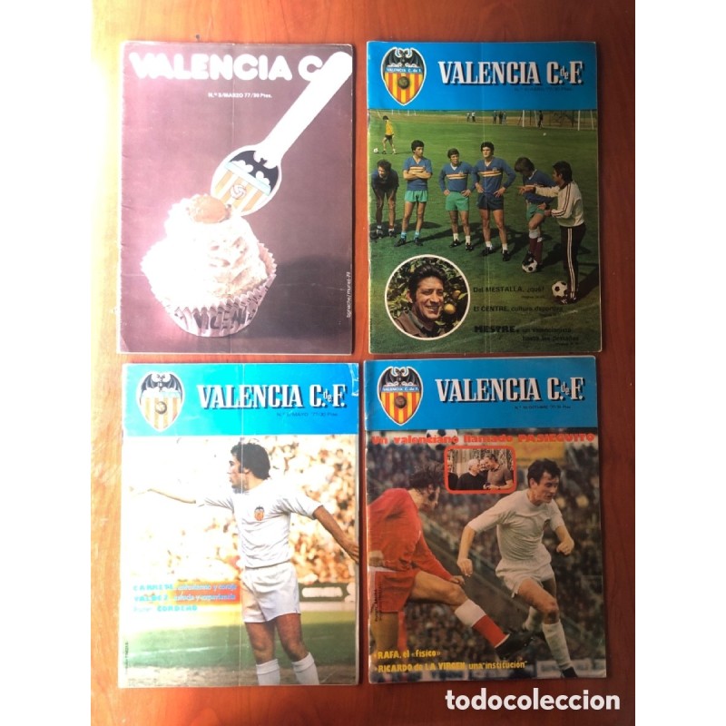 VALENCIA CLUB DE FUTBOL-7 REVISTAS-AÑOS 1977-78-79. VALENCIA CLUB DE FUTBOL-7 REVISTAS-AÑOS 1977-78-79.