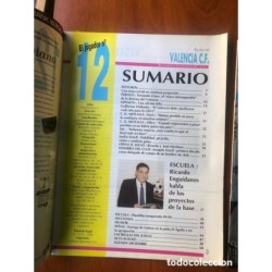 EL JUGADOR N°12-2 REVISTAS DEL VALENCIA CLUB DE FUTBOL-NÚMEROS 4 Y 5-AÑOS 1989/90.