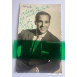 FOTOGRAFÍA ORIGINAL FIRMADA Y DEDICADA POR ANGEL DE ANDRES,ACTOR. FOTOGRAFIA DE GYENES.