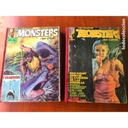 FAMOSOS MONSTERS DEL CINE-14 REVISTAS ENCUADERNADAS 2 TOMOS-GARBO-AÑOS 1975/76.