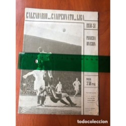 FUTBOL-CALENDARIO DEL CAMPEONATO DE LIGA-1950/51. PRIMERA DIVISIÓN.