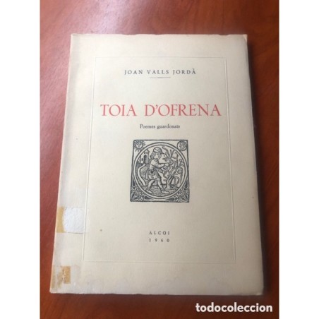 TOIA DOFRENA-POEMES GUARDONATS-JOAN VALLS JORDA-ALCOI-AÑO 1960