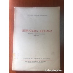 ELCHE 1974-LITERATURA ILICITANA- PONENCIAS Y COMUNICACIÓNES-AÑO 1977