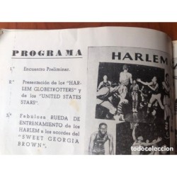 HARLEM GLOBETROTTERS- PROGRAMA COPA MARTINI ESPAÑA-AÑO 1953.