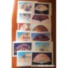 ABANICOS CUBANOS-COLECCION DE 12 TARJETAS DE ABANICOS EXPUESTOS EN EL MUSEO CUBANO -AÑO 1991