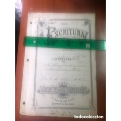 ESCRITURA DE COMPRA DEL DR. GOMEZ FERRER-TIERRA EN NA ALQUERIA DE RUZAFA-AÑO 1915.