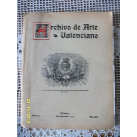 ARCHIVO DE ARTE VALENCIANO 1927