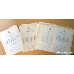 AYUNTAMIENTO VALENCIA-100 CARTAS MUNICIPALES AÑOS 1950/1960 DE ALCADE, PERSONALIDADES Y DOCUMENTOS.