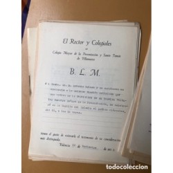 AYUNTAMIENTO VALENCIA-100 CARTAS MUNICIPALES AÑOS 1950/1960 DE ALCADE, PERSONALIDADES Y DOCUMENTOS.