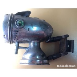 Faro de Bici o Moto Marca HELLA de carburo o acetileno-Años 20 30
