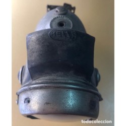 Faro de Bici o Moto Marca HELLA de carburo o acetileno-Años 20 30