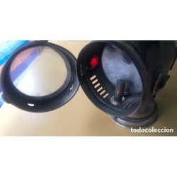 Faro de Bici o Moto Marca HELLA de carburo o acetileno-Años 20 30