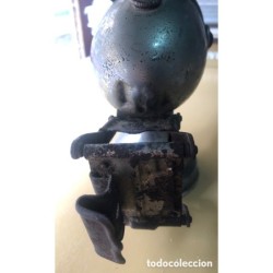 Faro de Bici o Moto Marca HELLA de carburo o acetileno-Años 20 30