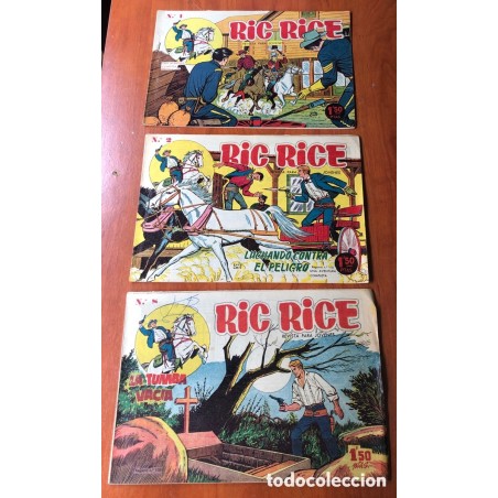 RIC RICE-EDITORIAL CREO-ORIGINAL-NUMEROS 1 ,2,8-AÑO 1960.
