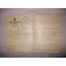 GUERRA CIVIL ESPAÑOLA -CERTIFICADO BUENA CONDUCTA POR EL PRIOR ESTANISLAO DE JESUS-AÑO 1939