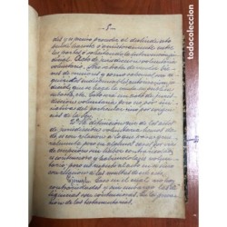 DERECHO CIVIL- APUNTES ENCUADERNADOS DE DERECHO CIVIL HECHOS A PLUMA MUY ANTIGUOS 58 LECCIONES.