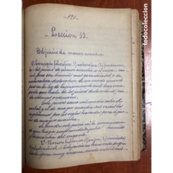 DERECHO CIVIL- APUNTES ENCUADERNADOS DE DERECHO CIVIL HECHOS A PLUMA MUY ANTIGUOS 58 LECCIONES.
