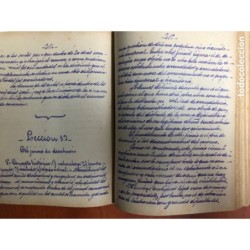 DERECHO CIVIL- APUNTES ENCUADERNADOS DE DERECHO CIVIL HECHOS A PLUMA MUY ANTIGUOS 58 LECCIONES.