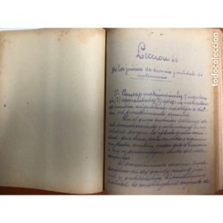 DERECHO CIVIL- APUNTES ENCUADERNADOS DE DERECHO CIVIL HECHOS A PLUMA MUY ANTIGUOS 58 LECCIONES.